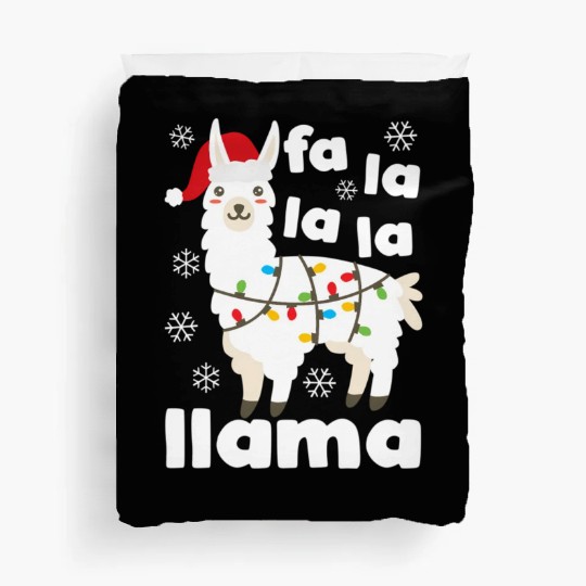Fa La La Llama Falala Kawaii Snow Lamb Duvet Covers