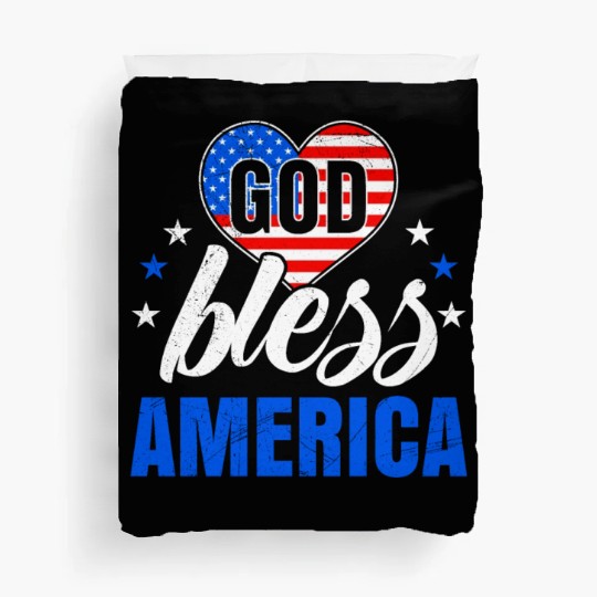 God Bless America Independence Day Party USA Duvet Covers