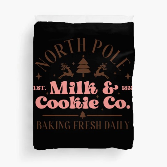 North Pole Milk Cookie Co tumblr green Duvet Covers