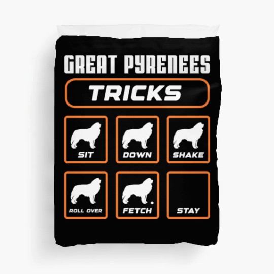 Great Pyrenees Tricks Duvet Covers
