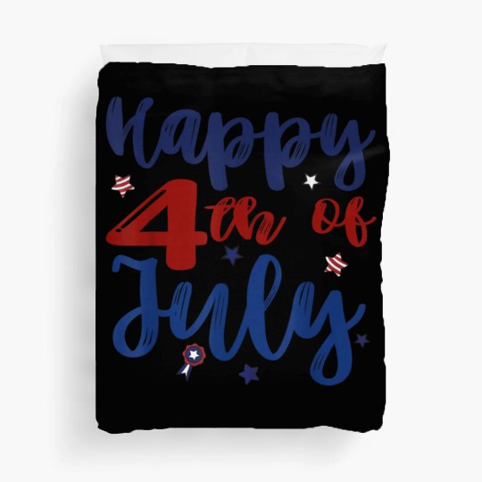 Fireworks Happy 4th Of July US Flag American 4th Duvet Covers