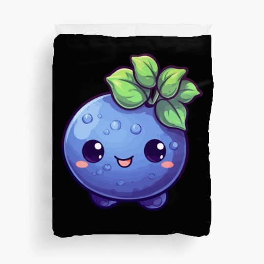 Blueberry kawaii Duvet Covers