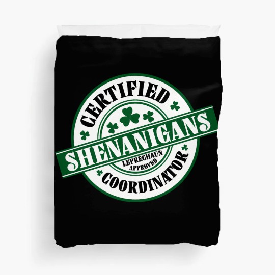 Shenanigans Coordinator Shamrock St Patrick'S Day Duvet Covers