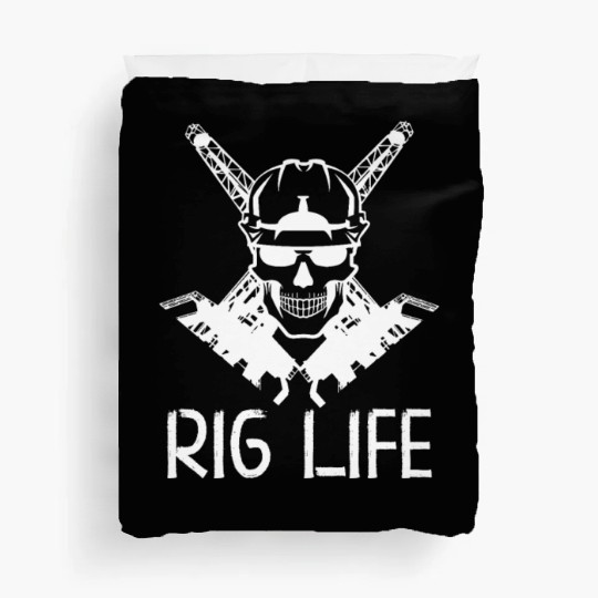 Oilfield Wife Roughneck Oil Drilling Frac crew Duvet Covers