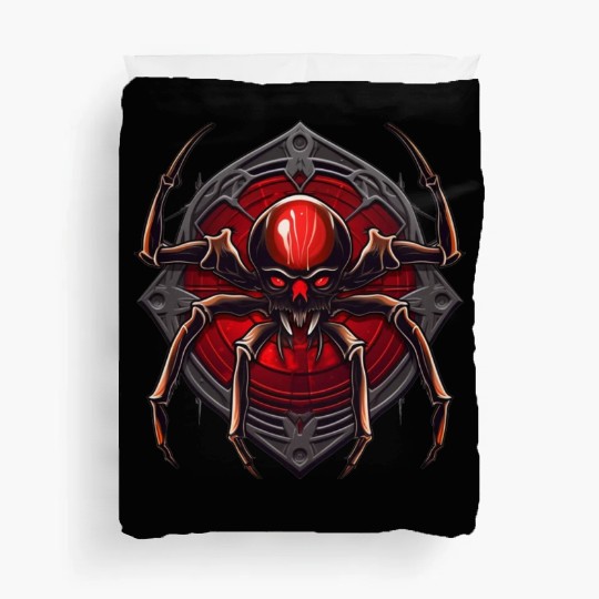spider, Spider logo, Spider robot monster Duvet Covers