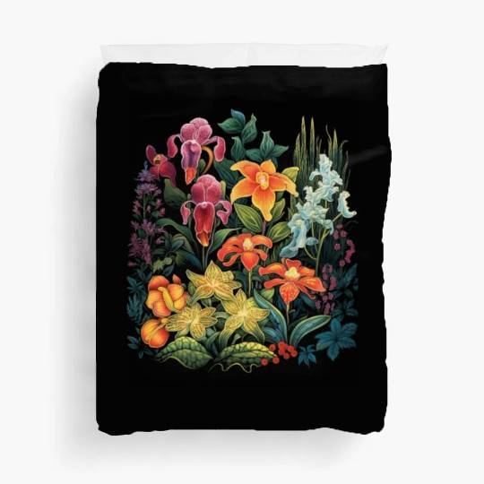 Orchids Flowers Garden Blossom Orchid Lover Duvet Covers