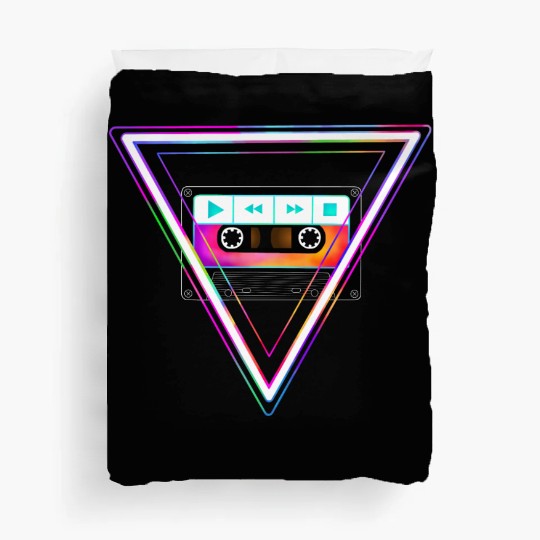 Totally Triangular 80s Cassette Tape Duvet Covers
