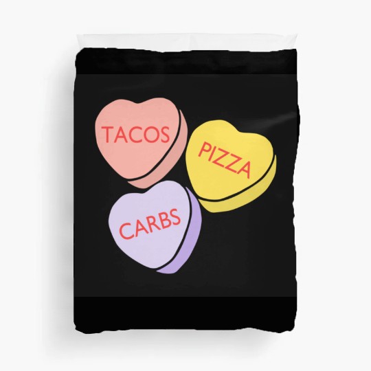 FRONTARTFunny Conversation Hearts Candy Duvet Covers