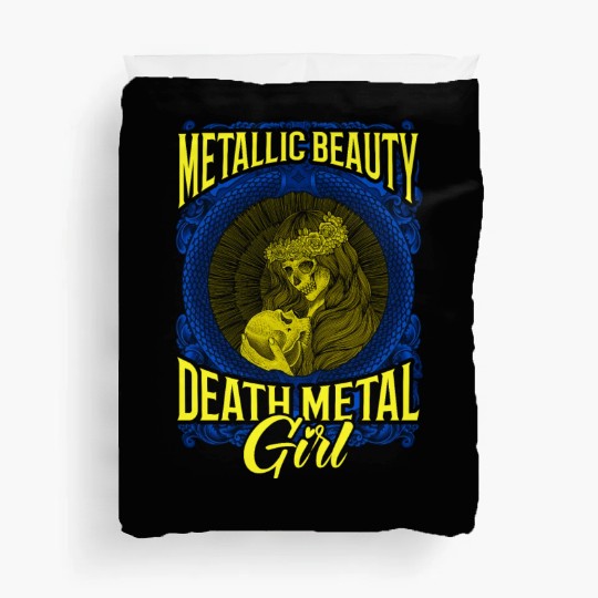 Goth Rock Satan Girl Woman Festivals Death Metal Duvet Covers