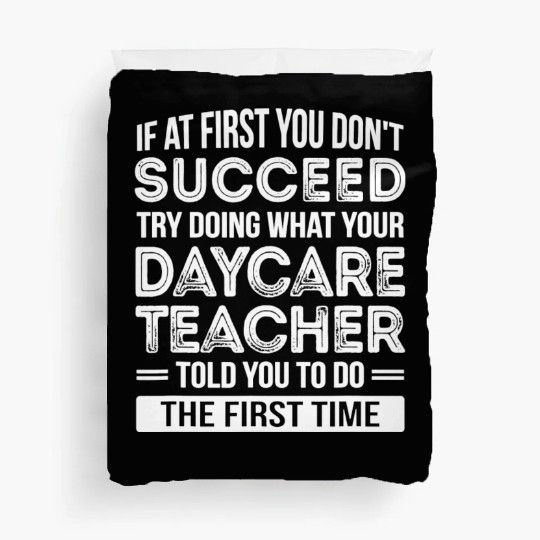 Daycare Teacher T Funny Appreciation Duvet Covers