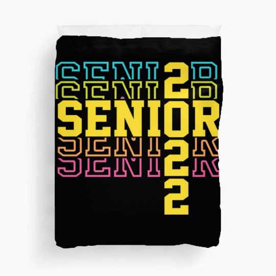 Grad 22 Senior Class Of 2022 Bright Colors Ns Will Duvet Covers
