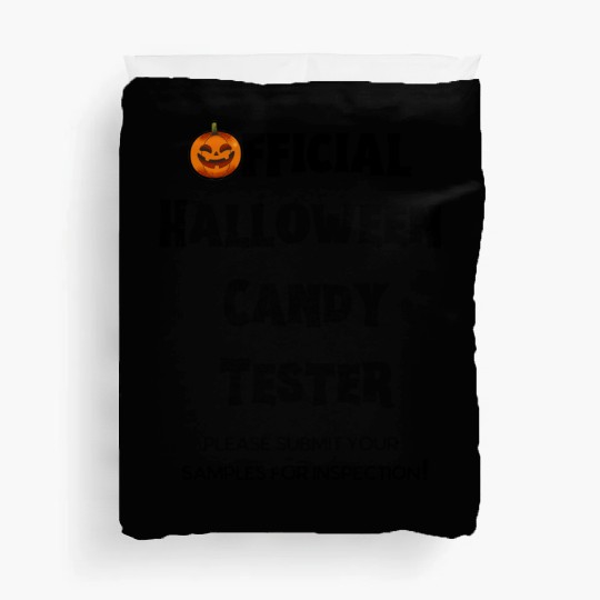 Official Halloween Candy Tester Orange And Yellow Duvet Covers