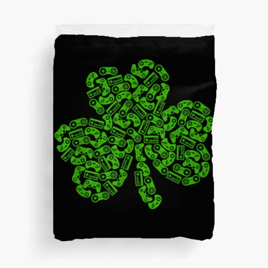 Gamer Game Shamrock St Patricks Day Irish Duvet Covers