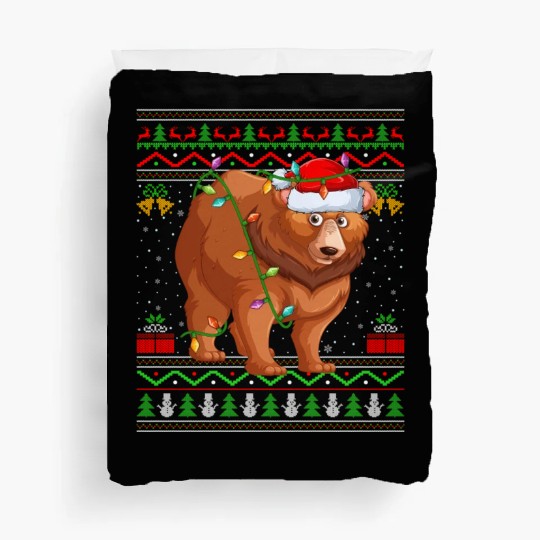 Bear Animal Ugly Grizzly Bear Duvet Covers