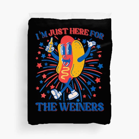 I'm Just Here For The Wieners Duvet Covers