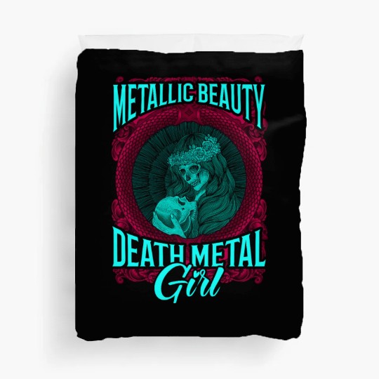 Goth Rock Satan Girl Woman Festivals Death Metal Duvet Covers
