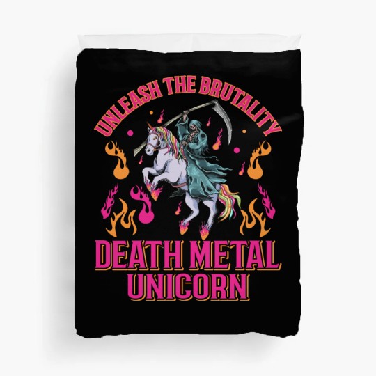 Goth Rock Satan Girl Woman Festivals Death Metal Duvet Covers