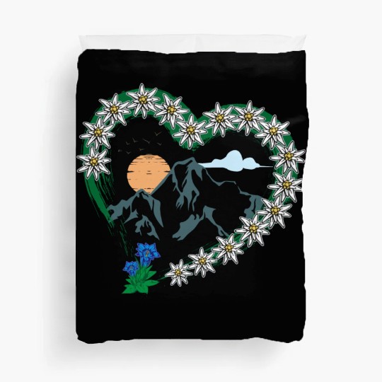 Mountain Love Hiking Climbing Mountaineering Duvet Covers