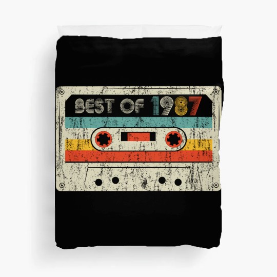 33rd Best Of 1987 Cassette Tape Duvet Covers