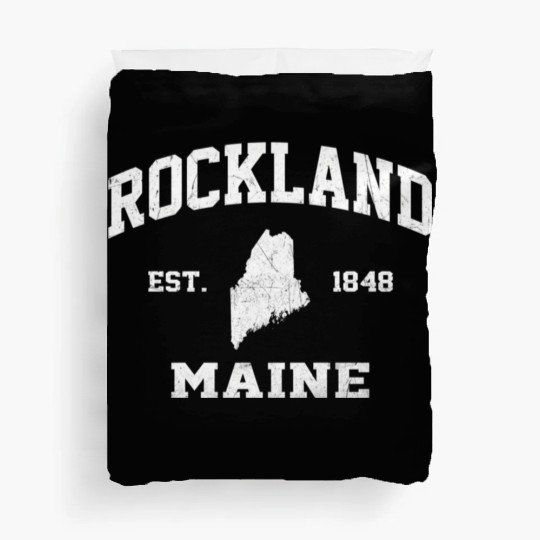 Rockland Maine Me State Athletic Style Duvet Covers