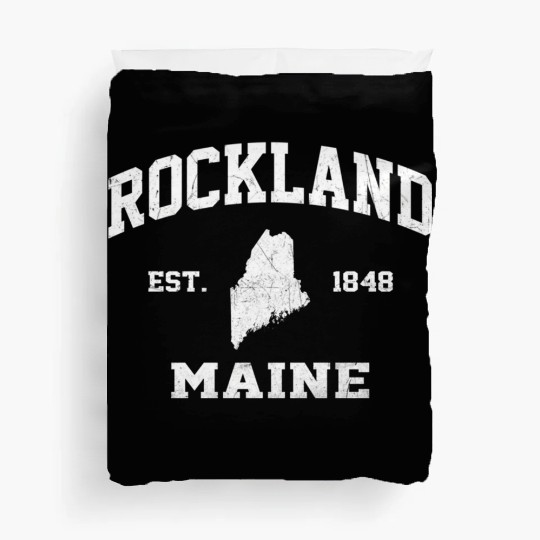 Rockland Maine Me State Athletic Style Duvet Covers