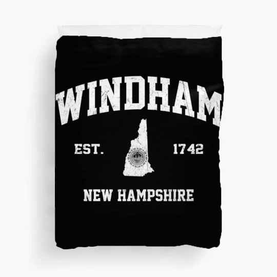 Windham New Hampshire Nh State Athletic Style Duvet Covers