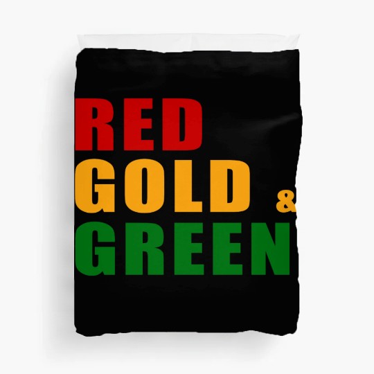 Red, Gold & Green Duvet Covers