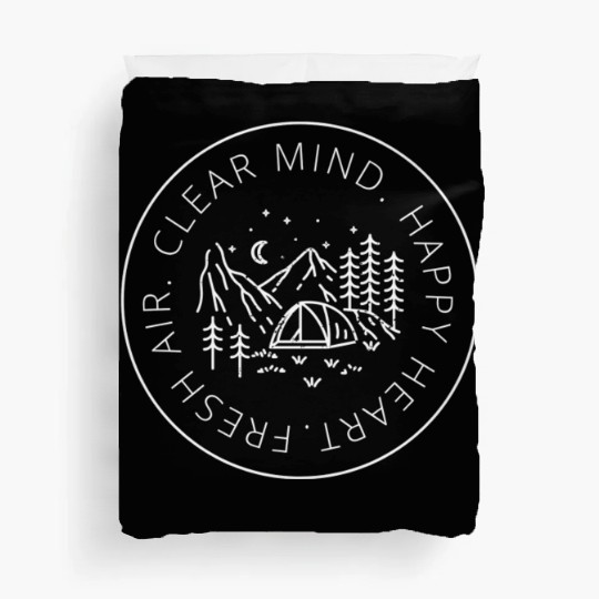 Clear Mind, Happy Heart and Fresh Air Duvet Covers