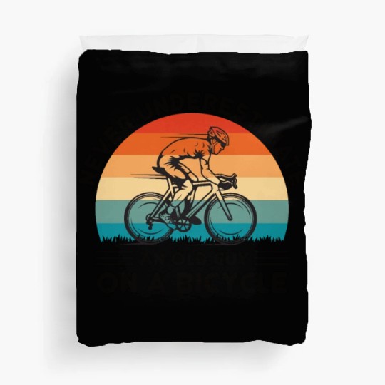 Racing Bike Cycling Racing Cyclist Racing Bikes Duvet Covers