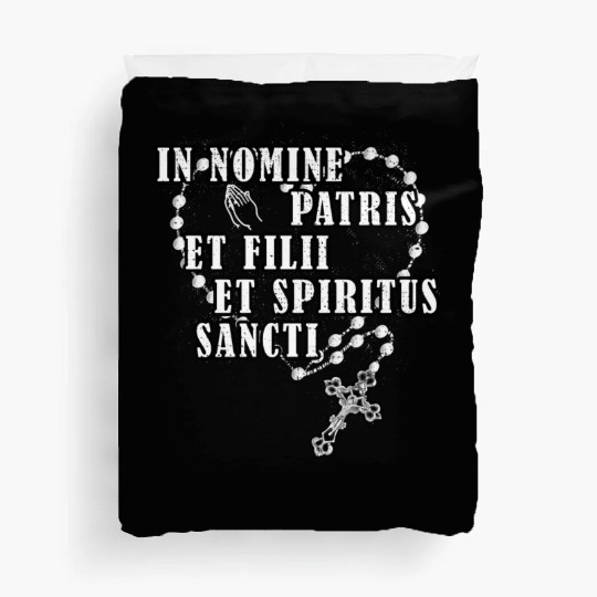 Latin Roman Catholic Rosary Religious Catholic Hol Duvet Covers
