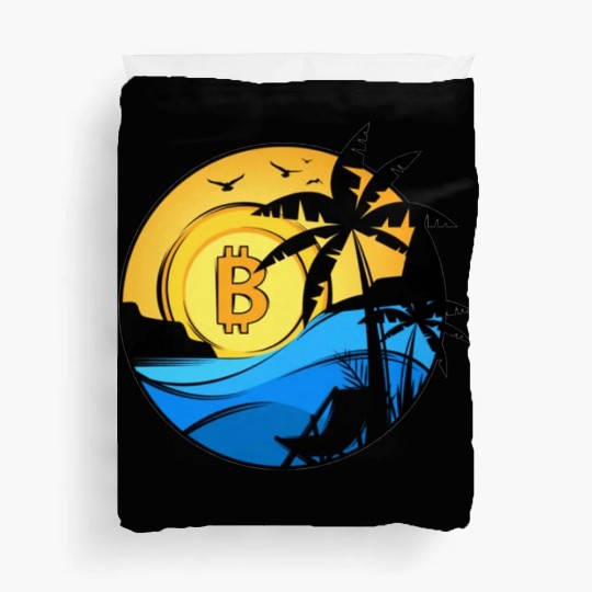 Bitcoin Coin-Crypto Summer Duvet Covers