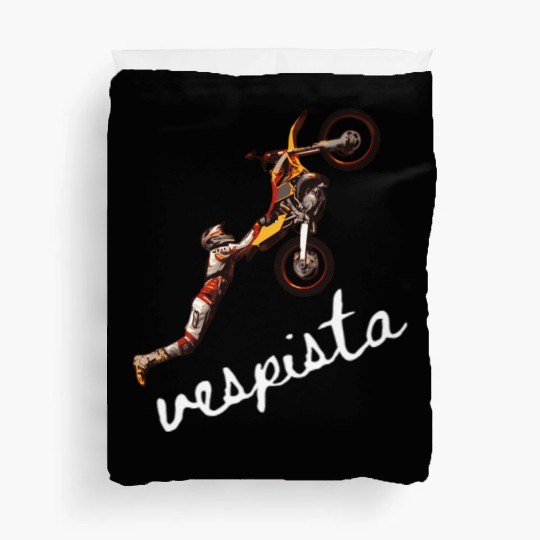 Vespista Vespa Biker Motorcycle Scooter For Him Fo Duvet Covers