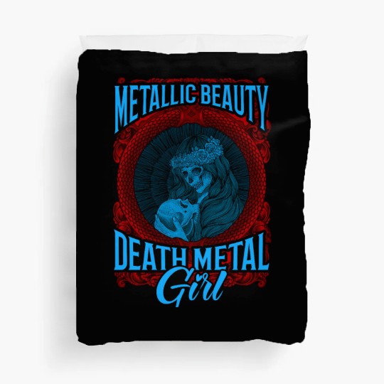 Goth Rock Satan Girl Woman Festivals Death Metal Duvet Covers