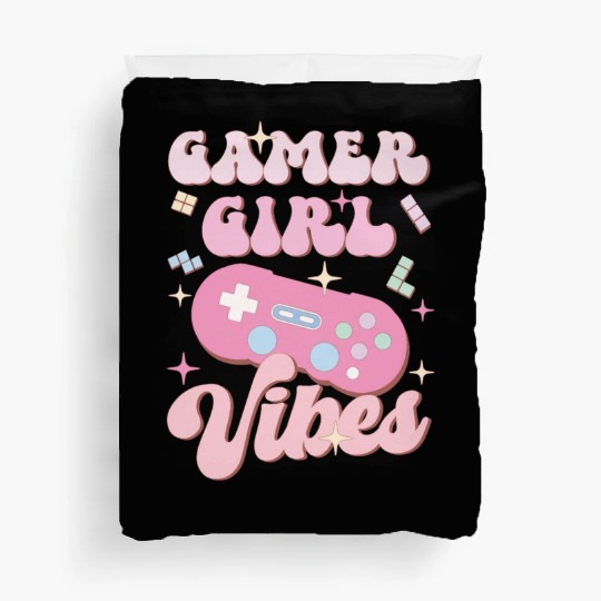 Gamer Girl Vibes, Happy Game Day Duvet Covers