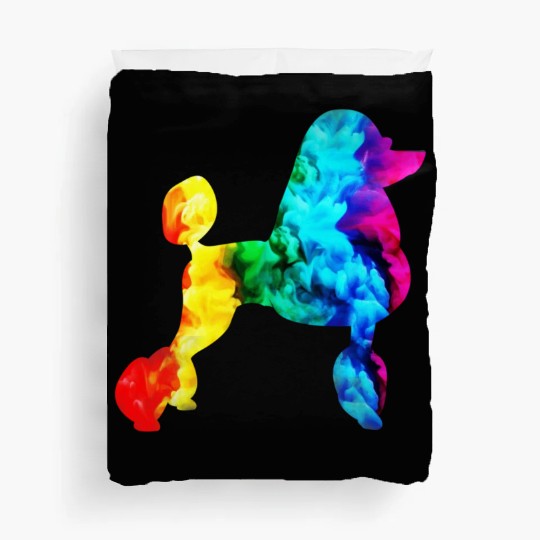 poodle proud proudle pride rainbow dog dogmonth Duvet Covers