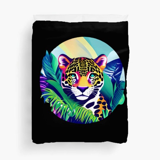 Jaguar in the Tropics Duvet Covers