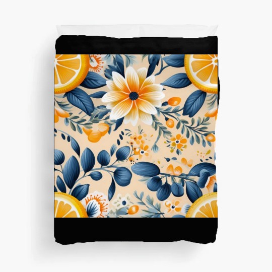 Yellow Lemon Floral Detailed Summer Collection 02 Duvet Covers