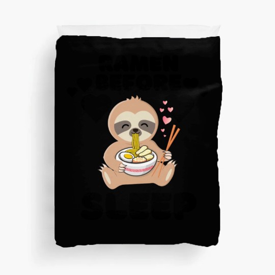Ramen Before Sleep nostalgia Duvet Covers