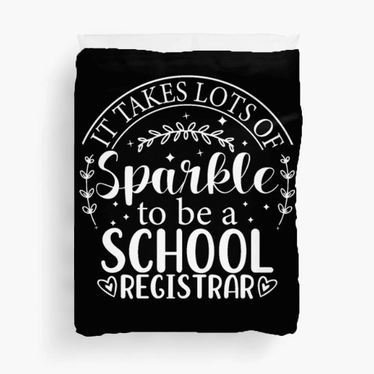School Registrar Appreciation Back To School Schoo Duvet Covers