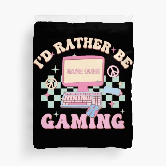 I'd Rather Be Gaming, Happy Game Day Duvet Covers
