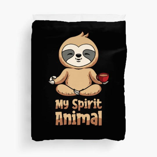 Sloth Cute Sloth Sunflower Duvet Covers