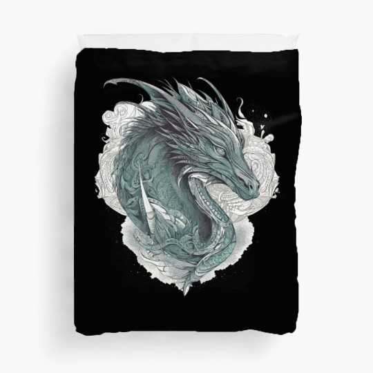 mythical dragon Duvet Covers