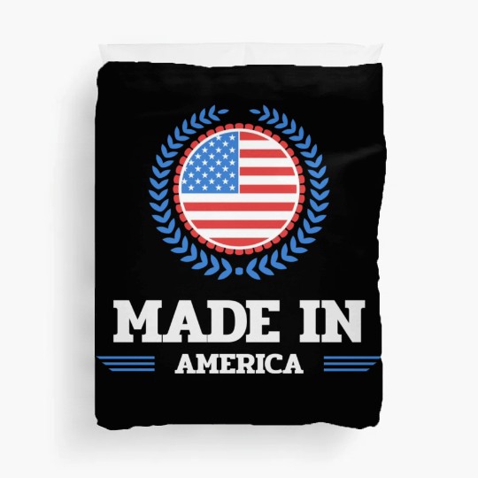 made in america red girl love Duvet Covers