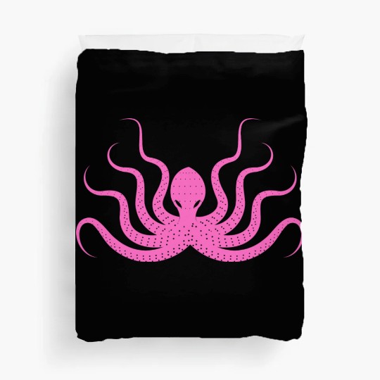 Menace Octopus Neon Pink Duvet Covers