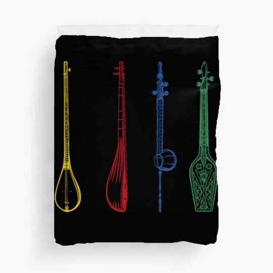 Irish Bouzouki Instrument Greek Duvet Covers