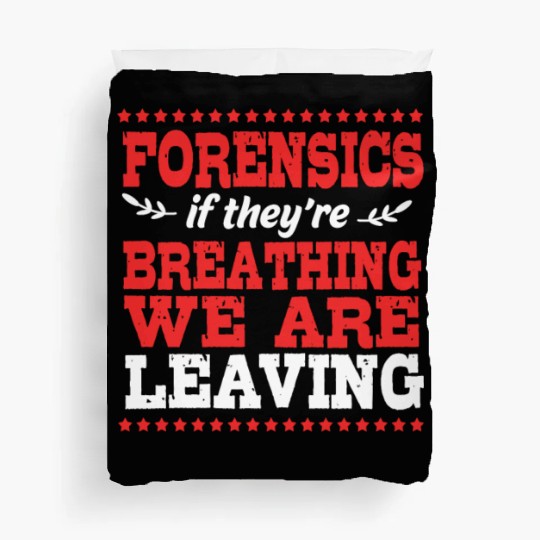 Crime Detective Investigator Forensic Science Duvet Covers