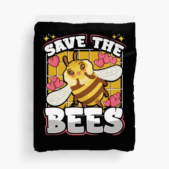 Save The Bees Cute Bumblebee Duvet Covers