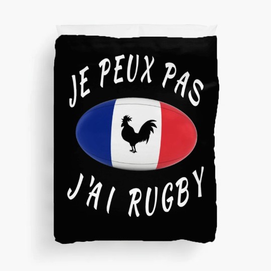 Je Peux Pas J ai Rugby France Rugby Cadeau Duvet Covers
