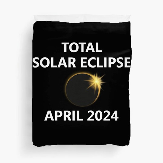 Solar Eclipse 2024 Kentucky Oklahoma Michigan City Duvet Covers