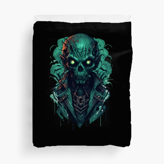 Green Toxic Zombie RPG Game Style Duvet Covers
